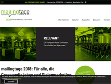 Tablet Screenshot of mailingtage.de